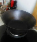 Axya Cast Iron Wok Pot - Big Thick Nonstick Cooking Pan for Soup, Stew, and Fry