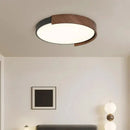 Axyaa LED Walnut Wood Color Ceiling Lamp for Children's Room and Living Room