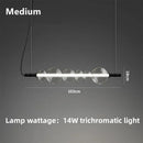 Axyaa Modern Minimalist LED Glass Pendant Lamp for Living Room, Restaurant, and Coffee Shop