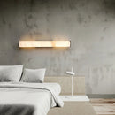 Axyaa Elegant Black Gold Marble Wall Sconce for Villa Bedroom & Living Room