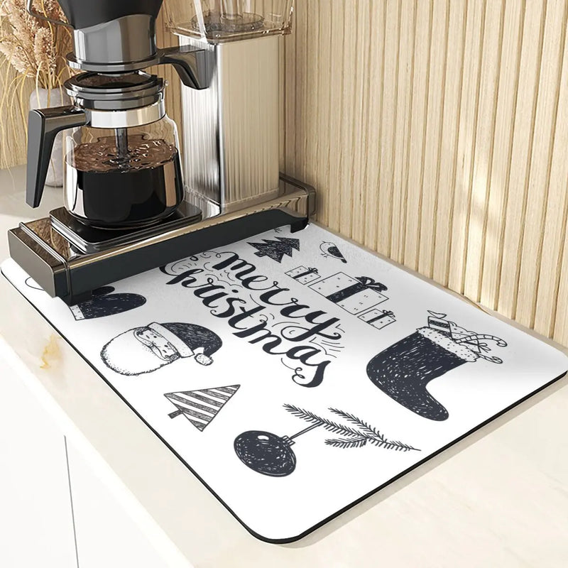 Axyaa Snowman Silicone Placemats for Festive Dining