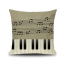 Axyaa Piano Key Notes Pillowcase - Home/Office Sofa Decor
