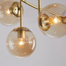 Axyaa Golden Luxury Glass Ceiling Chandelier - Nordic Minimalist Magic Bean Design