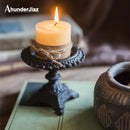 Axya Vintage Cast Iron Candle Holder Rack Home Decor & Photography Props.