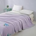 Axyaa Knitted Cool Summer Quilt Machine Washable Air Conditioner Quilt Ice Silk