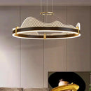 Axyaa Modern LED Chandelier for Atmospheric Living Room Lighting