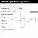 Axyaa Tube Chandeliers Light - Indoor Art Linear Pendant Lights for Home Decoration