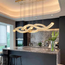 Axyaa Luxury Crystal Pendant Chandelier, Modern Dining Room Living Room Ceiling Light