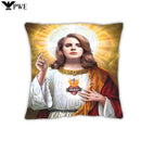 Axyaa Jesus Hip Hop Cushion Cover - Rapper Pillow Case for Home Decor