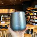 Axyaa Stainless Steel Coffee Cup with Handle and Lid - 473ml Office Water Mug