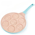 Axyaa Seven-hole Non-stick Animal Smiley Pancake Pan with Bakelite Handle