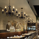 Axyaa Candle Chandelier: Minimalist Atmosphere Lamp for Bar, Restaurant, Coffee Shop