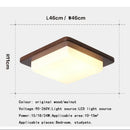 Axyaa Nordic Wood LED Ceiling Light for Modern Indoor Decor
