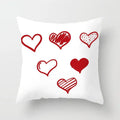 Axyaa Love Heart Cushion Cover for Living Room Sofa Valentine's Day Home Decor