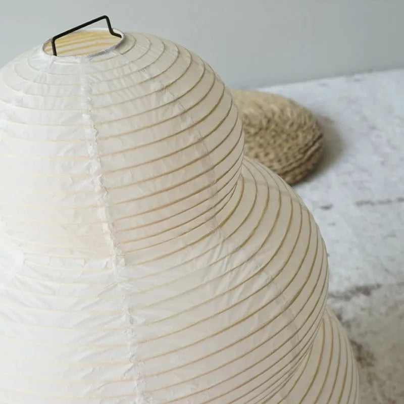 Axyaa Wabi-Sabi Tripod Floor Lamp - White Paper, Ideal for Bedroom, Living & Dining Room Decor