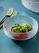 Axyaa Glass Salad Bowl Set for Elegant Dining and Serving