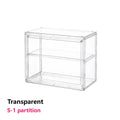 Axyaa Acrylic Stackable Storage Box with Magnetic Lid Transparent Showcase Organizer