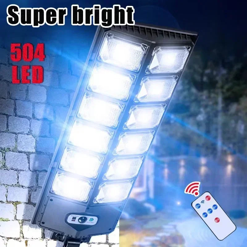 Axyaa Solar Motion Sensor Light with Remote Control - 3 Light Modes