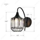 Axyaa LED Crystal Wall Lamp for Living Room Bedroom Decor