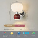 Axyaa Nordic Cream Pumpkin LED Wall Lamp G9 Bulb Bedroom Lighting