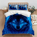 Axyaa Cartoon Animal Print Quilt Cover Set - Digital Printing (Quilt Cover + Pillowcase)