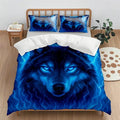 Axyaa Cartoon Animal Print Quilt Cover Set with Pillowcase