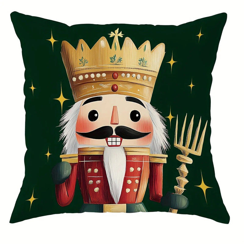 Nutcracker Pillowcase for Christmas Decor - Axyaa Home