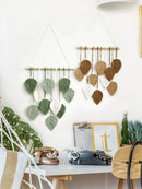Boho Leaf Macrame Tapestry Wall Hanging for Home Decor by Axyaa