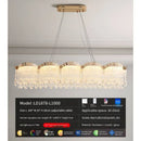 Axyaa Luxury Crystal Chandelier, French Dining Table Set, European Lamps