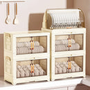 Axyaa Multi-Tier Bowl Rack: Large Capacity, Collapsible Dish Drying & Storage for Kitchen