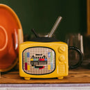 Axyaa 3D TV Shape Ceramic Coffee Mugs with Cover - Retro Drinkware & Household Cup
