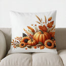 Axyaa Fall Lantern & Autumn Floral Pillow Cover