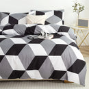 Axyaa Geometric Cotton Duvet Set with Zipper Closure for All-Season Comfort
