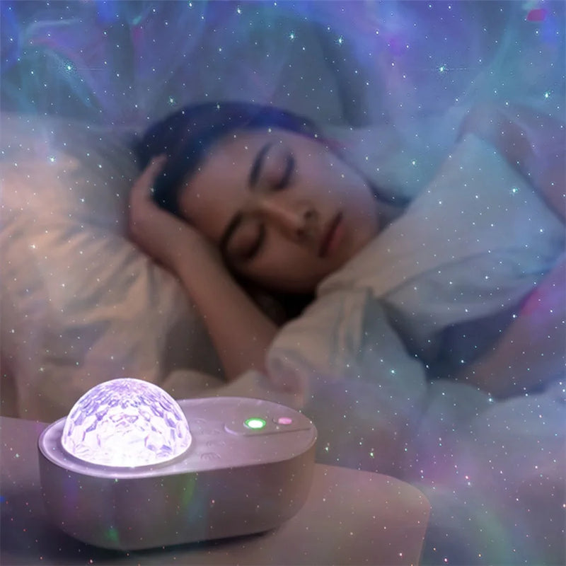 Axyaa Starry Sky Spaceship Projector Night Light with Bluetooth Speaker