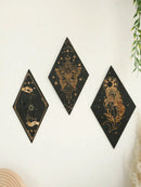 Axyaa Wooden Butterfly Wall Decor - Boho Witchy Home Pediments for Bedroom Decor