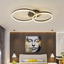 Axyaa LED Circle Chandelier Modern Ring Ceiling Light Acrylic Nordic Luminarias