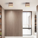 Axyaa Natural Yellow Marble Square Ceiling Lamp for Japanese Rooms