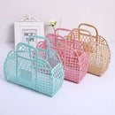 Axyaa Hollow Plastic Tote Basket: Spacious & Portable Beach, Travel, Shower, Home Essential