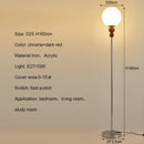 Axyaa Glass Ball LED Floor Lamp for Living Room, Bedroom, Study - Modern Home Decor Lighting