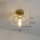 Axyaa Amber Glass LED Ceiling Lamp, 4W Home Lighting for Bedroom Living Room