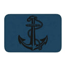 Axyaa Nautical Compass Anchor Rudder Printed Small Non-slip Doormat