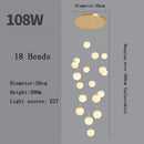 Axyaa LED Stairs Ceiling Chandeliers - Decorative Pendant Light for Modern Living and Dining Room
