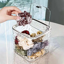 Axyaa Acrylic Hair Clip Organizer with Lid - Headdress & Accessories Holder
