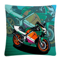 Axyaa Motorcycle Cartoon Plush Pillowcase Home Sofa Car Decor 45x45 cm