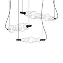 Axyaa Modern Minimalist LED Glass Pendant Lamp for Living Room, Restaurant, and Coffee Shop