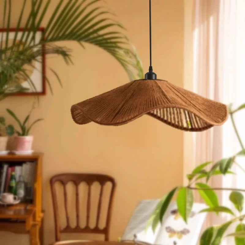 Axyaa Wabi Sabi Hemp Pendant LED Lights - Nordic Japanese Design