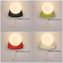 Axyaa Nordic Glass Wall Sconce for Bedroom Study Hallway - LED Minimalist Lighting