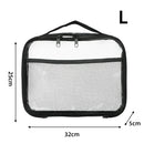 Axyaa Transparent Mesh Zipper Makeup Storage Bag, Waterproof & Portable Block Toy Packag