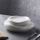 Axyaa Cloud Ceramic Double-layer Plate Set White Molecular Cuisine Tableware