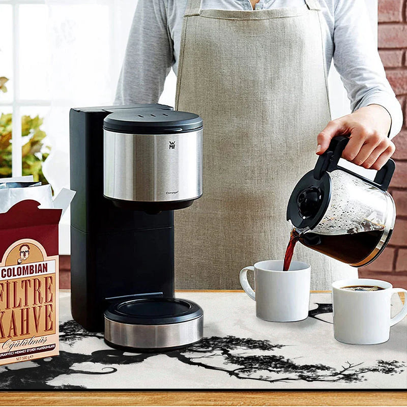Axyaa Non-slip Coffee Cup Drying Mat, Ancient Style, Absorbent Diatoms Tableware Mat